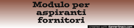 Banner raccolta dati fornitori